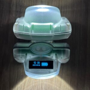 Lanterna Capacete 25000Lux  com display